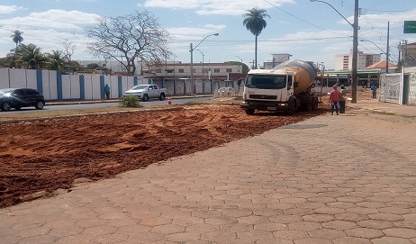 Seguem em ritmo acelerado as obras de revitalização da Avenida 14 de Março