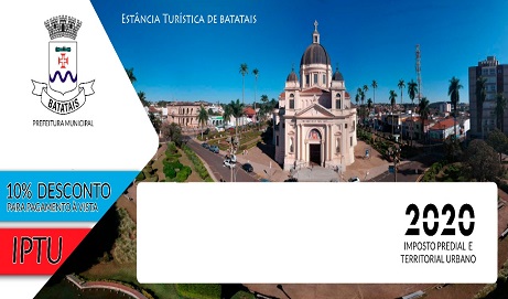 IPTU 2020, contribuinte tem 10% de desconto no pagamento à vista