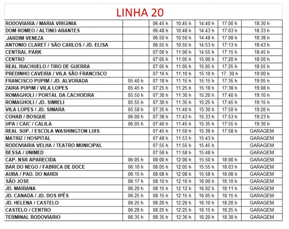 Transporte Urbano Municipal volta a operar com duas linhas