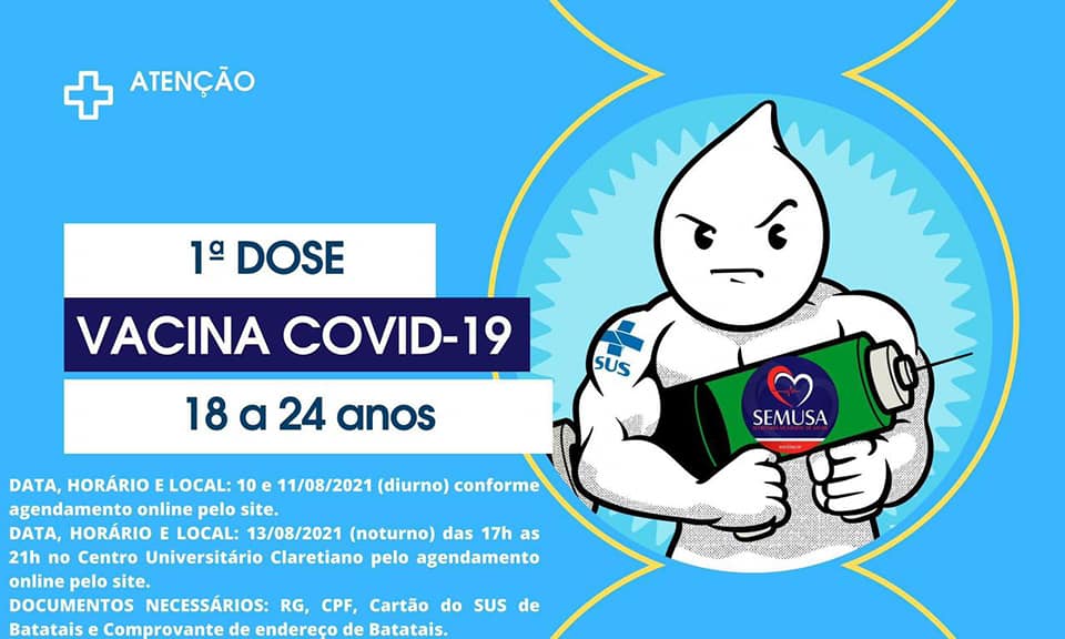 CRONOGRAMA DE VACINAÇÃO CONTRA A COVID-19