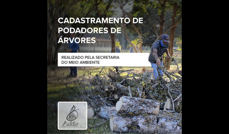 MEIO AMBIENTE FAZ CADASTRAMENTO DE PODADORES DE ÁRVORES.