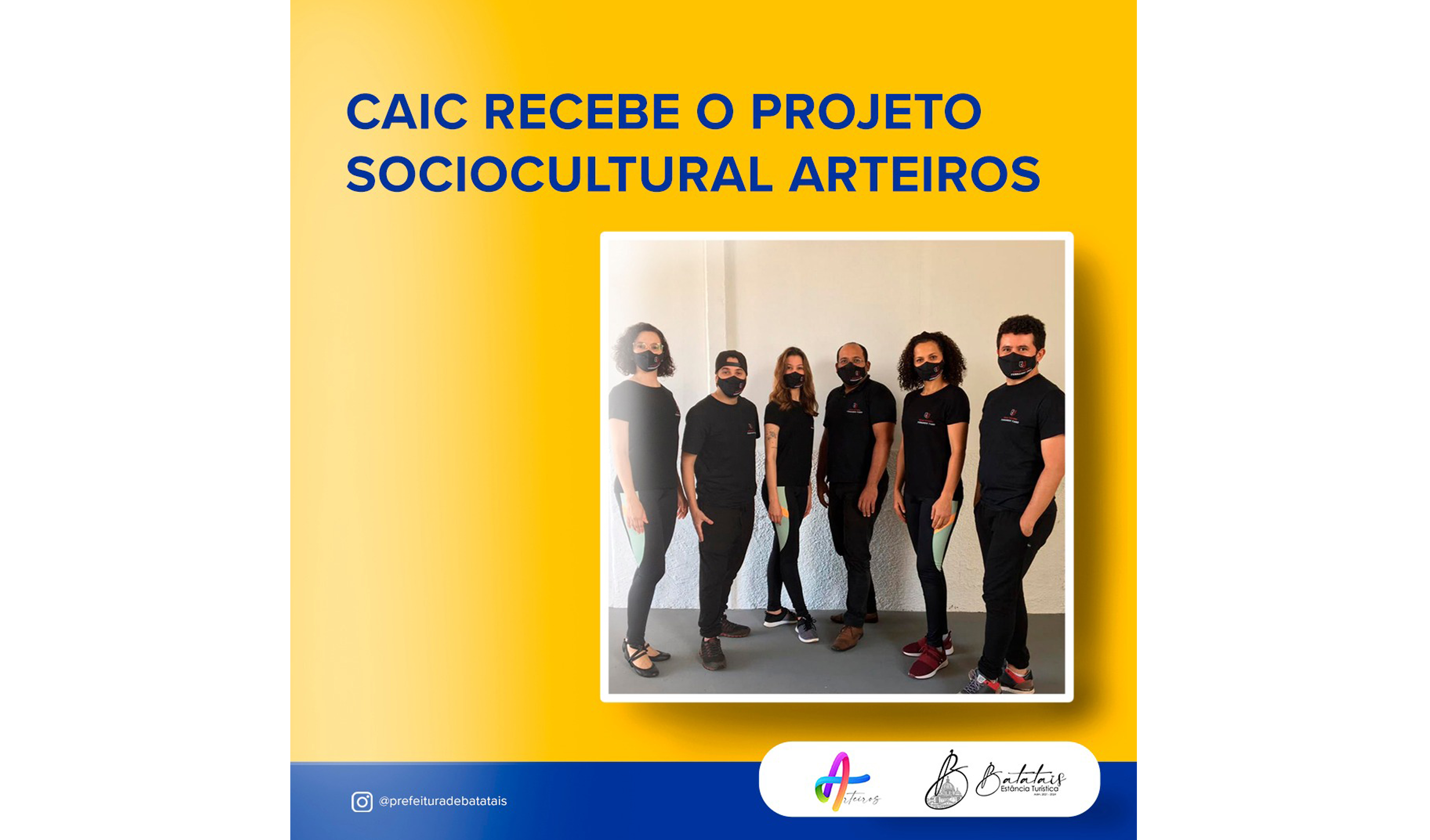 CAIC conta agora com o Projeto Sociocultural Arteiros.