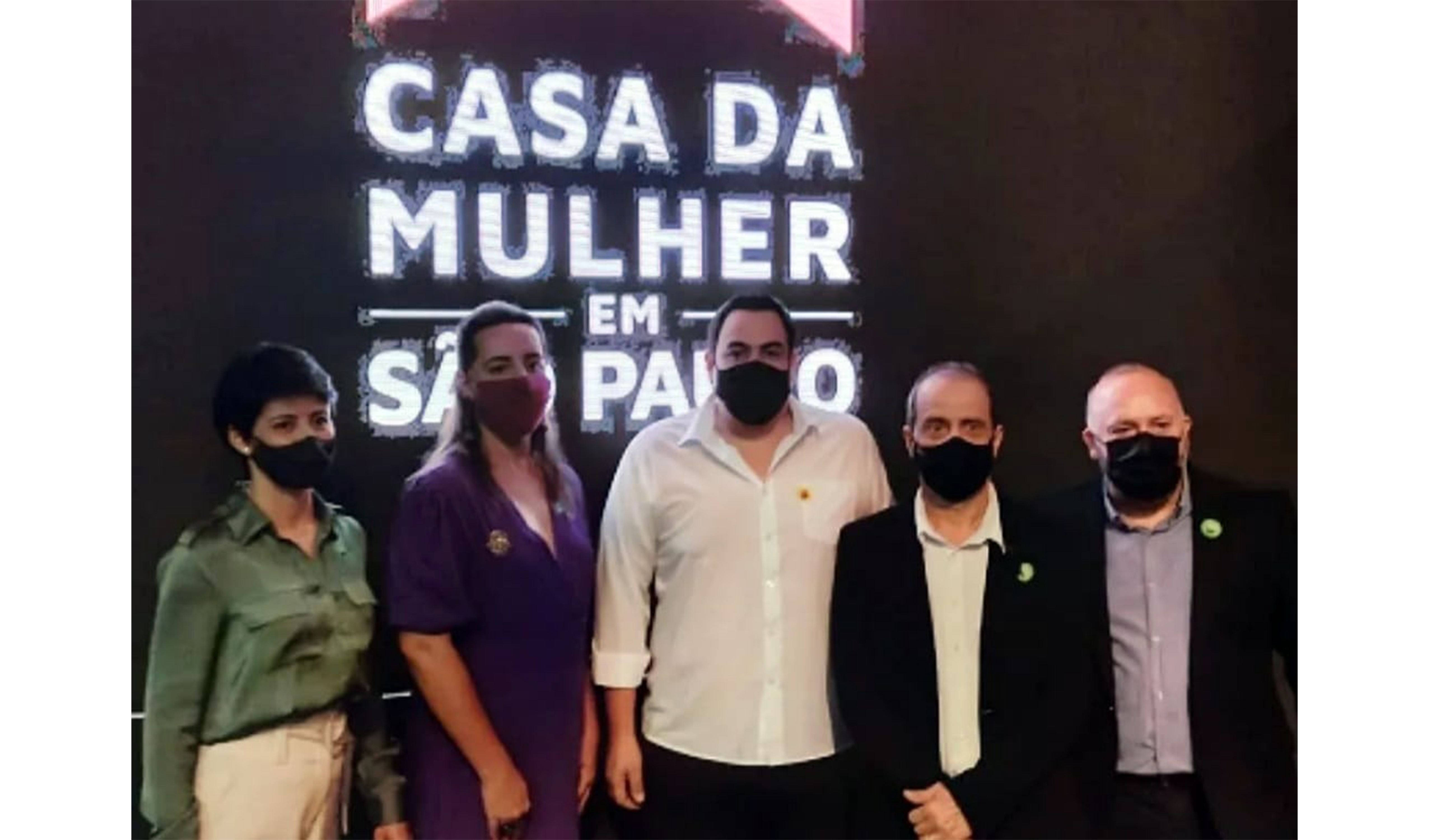 Prefeito Juninho Gaspar e vereadores participam do lançamento do projeto Casa da Mulher em São Paulo.