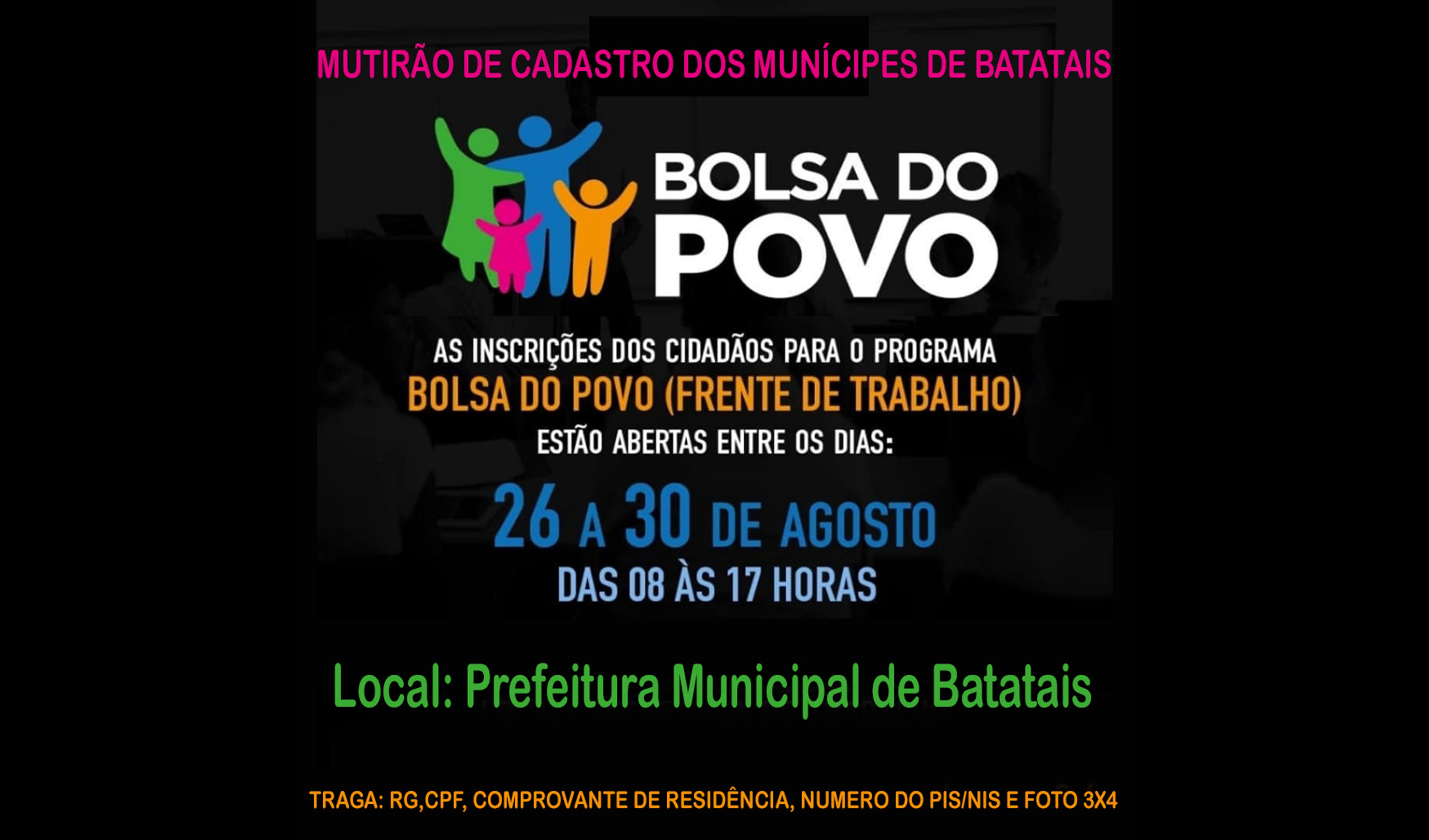 Prefeitura monta força tarefa para auxiliar a população no cadastramento do Programa Bolsa Trabalho