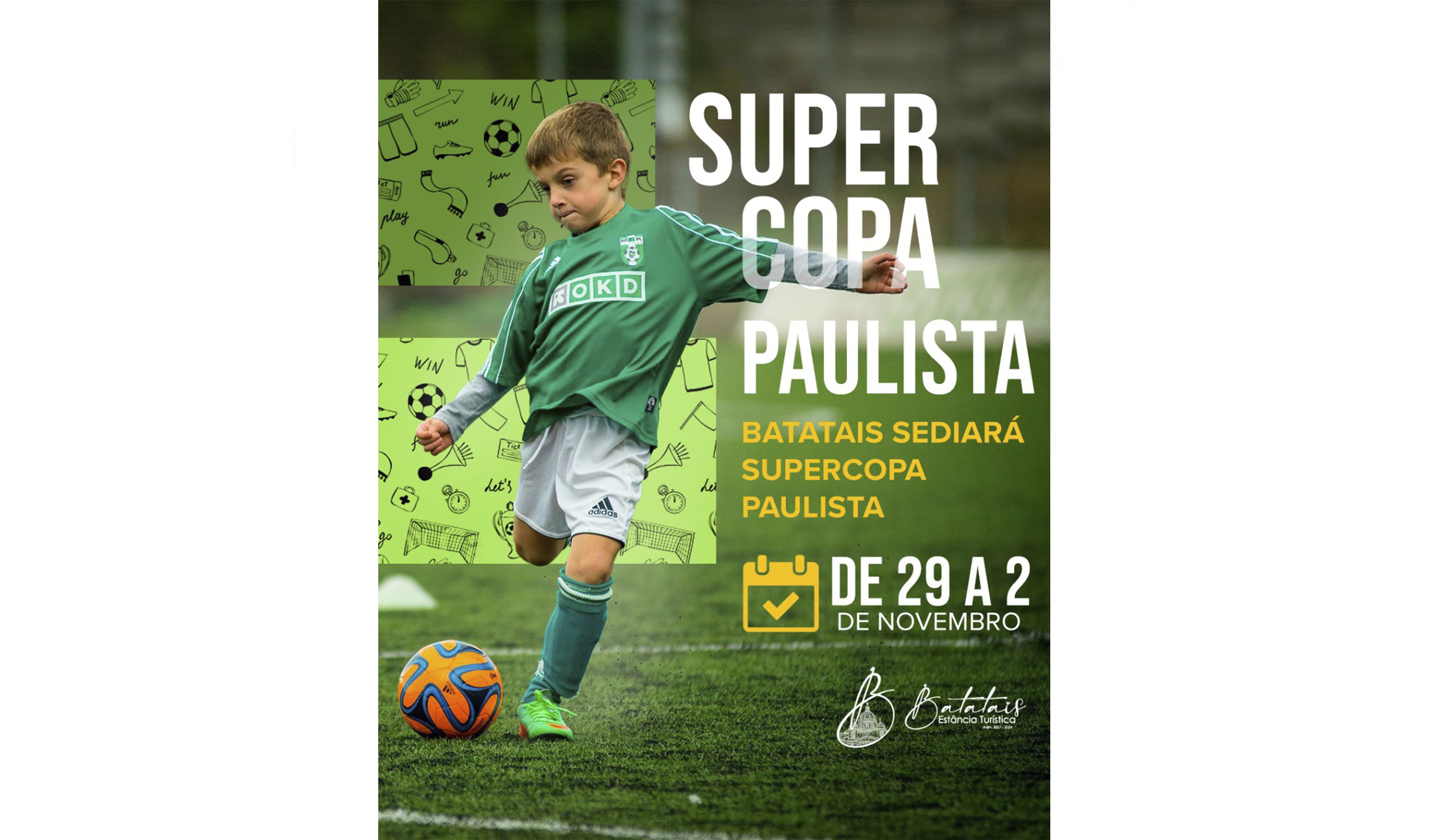 A 3° Super Copa Paulista e Sul Minas de Futsal de Garotos será realizada na cidade de Batatais nos dias 29/10 à 02/11.