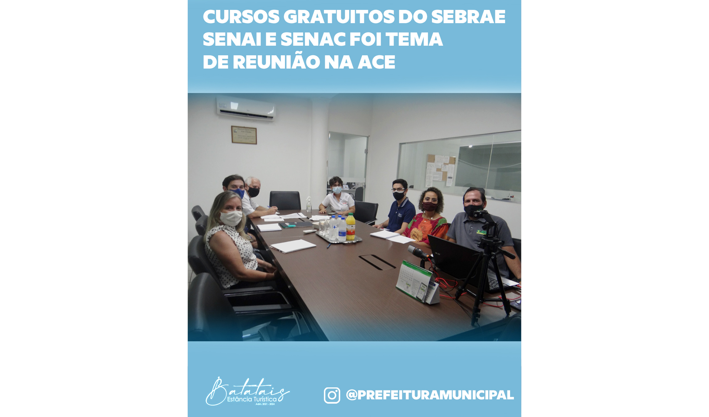 Cursos gratuitos do Sebrae, Senai e Senac foi tema de reunião na ACE.