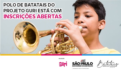 Polo do Projeto Guri de Batatais está com inscrições abertas.