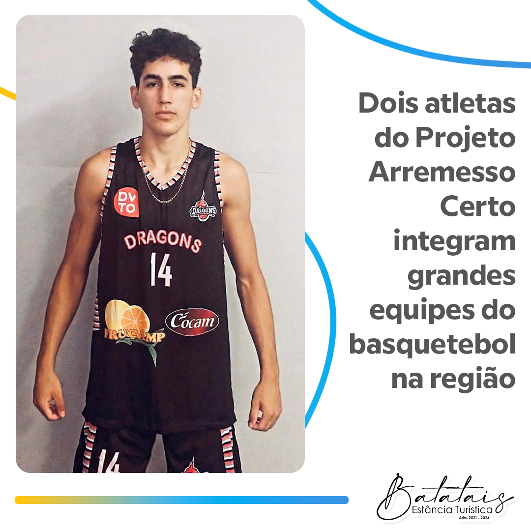 Dois atletas do Projeto Arremesso Certo integram grandes equipes do basquetebol na região