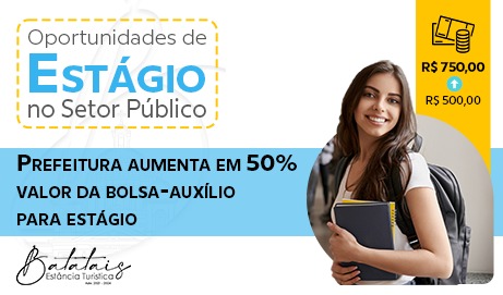 Prefeitura aumenta em 50% valor da bolsa-auxílio para estágio.