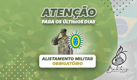Atenção para os últimos dias do alistamento militar obrigatório.