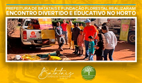 Prefeitura de Batatais e Fundação Florestal realizaram encontro divertido e educativo no horto.