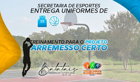 Secretaria de Esportes entrega uniformes de treinamento para o projeto Arremesso Certo