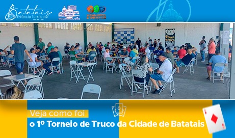 Secretaria de Esportes divulga resultado do 1º Torneio de Truco da Cidade de Batatais.