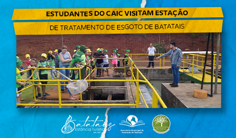 Estudantes do Caic visitam Estação de Tratamento de Esgoto de Batatais