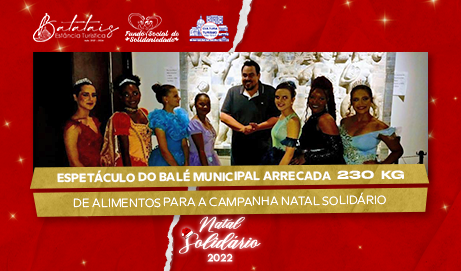 Espetáculo do Balé Municipal arrecada 230 kg de alimentos para a campanha Natal Solidário