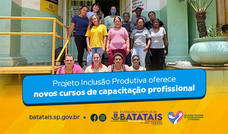 Projeto Inclusão Produtiva oferece novos cursos de capacitação profissional