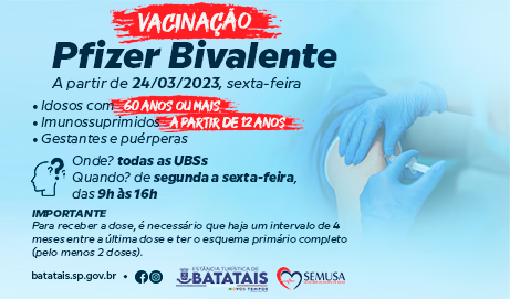 Vacinação bivalente contra a Covid-19 se estende a gestantes, puérperas e idosos com 60 anos ou mais
