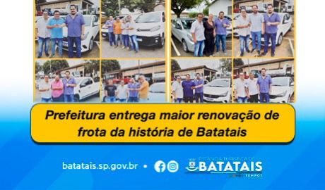 Prefeitura entrega maior renovação de frota da história de Batatais