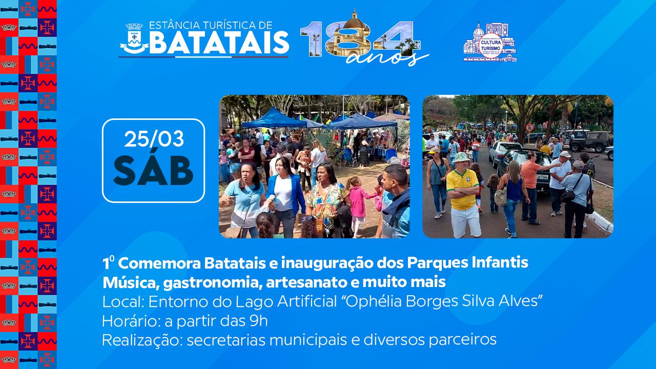 ‘Comemora Batatais’: cidade celebra seus 184 anos com grande festa neste sábado