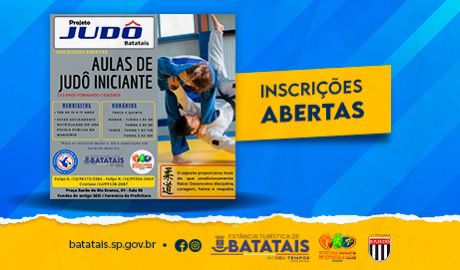 Secretaria de Esportes de Batatais está com inscrições abertas para Projeto ‘Judô Batatais’