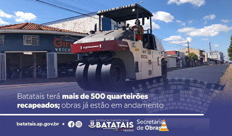 Asfalta Batatais: Maior programa de recapeamento de Batatais segue em andamento e mais ruas começam a receber o serviço