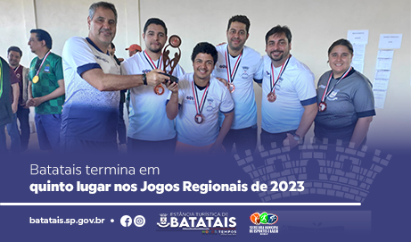 Batatais termina em quinto lugar nos Jogos Regionais de 2023