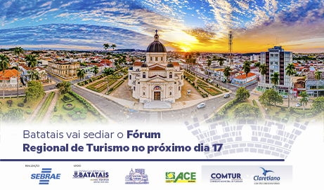 Batatais vai sediar o Fórum Regional de Turismo no próximo dia 17