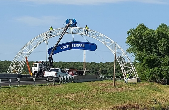 Prefeitura de Batatais conclui revitalização do pórtico na entrada da cidade