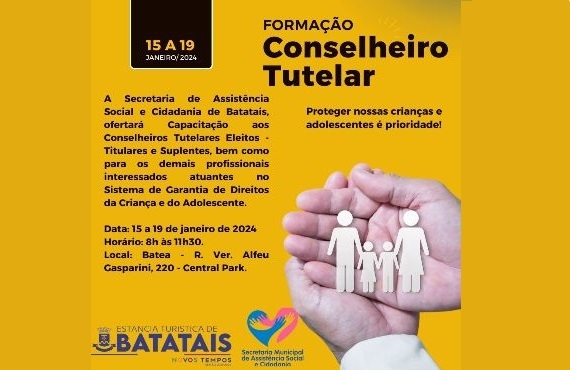 Assistência social realiza capacitação para conselheiros tutelares e demais interessados