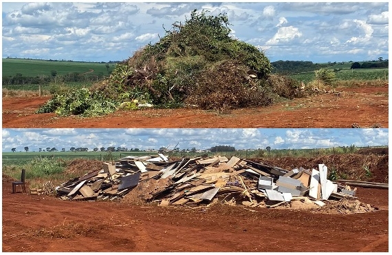 Mais de 290 toneladas de material já foram recebidas na área de transbordo criada pela Prefeitura