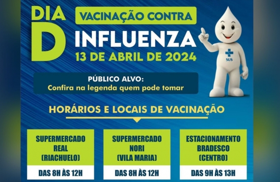 Dia D de vacinação contra gripe