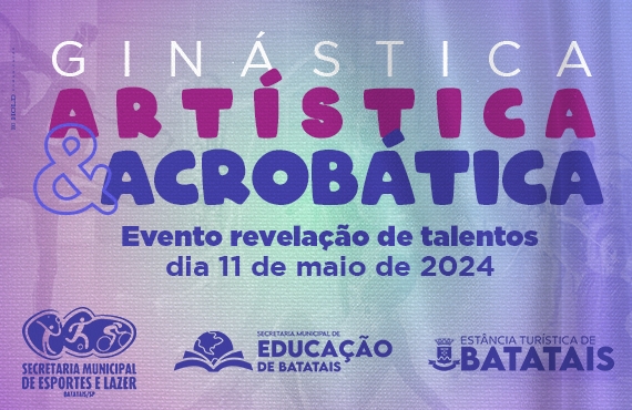 Inscrições abertas para seletiva de Ginástica Artística e Acrobática em Batatais