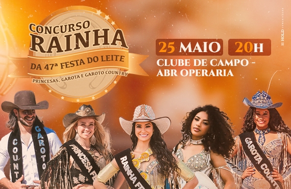 Eleição da Corte da 47ª edição da Festa do Leite de Batatais acontece neste sábado