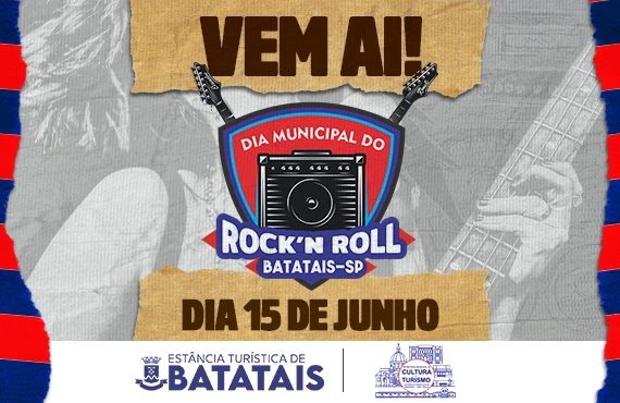 Batatais celebra o 'Dia Municipal do Rock' com evento temático no dia 15 de junho