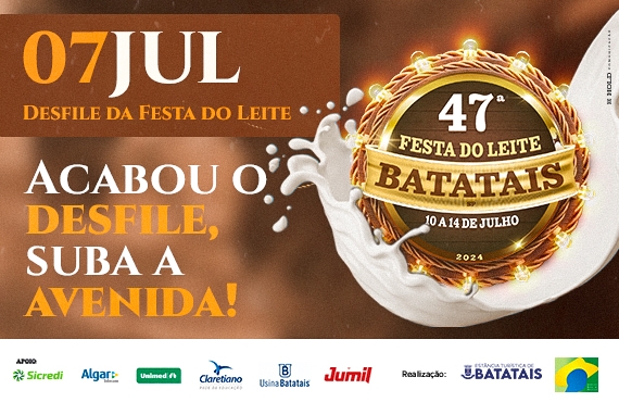 Acabou o desfile, suba a avenida: vai ter shows gratuitos em frente ao recinto da Festa do Leite