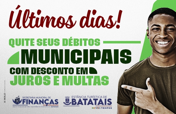 Prazo para renegociar dívidas com descontos termina em 16 de junho em Batatais