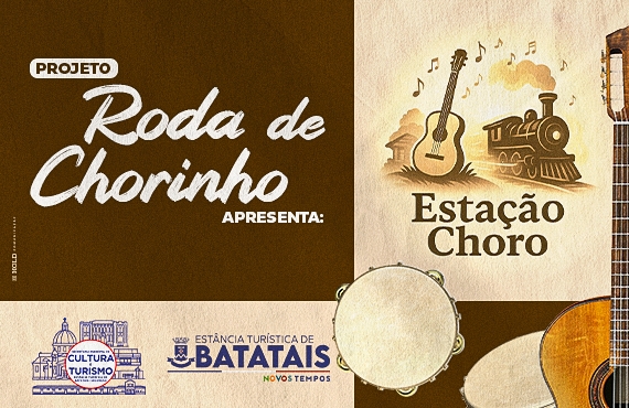 Batatais terá Roda de Chorinho neste domingo com o grupo Estação Choro