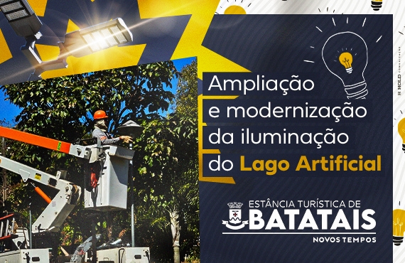 Prefeitura de Batatais amplia e moderniza iluminação do Lago Artificial