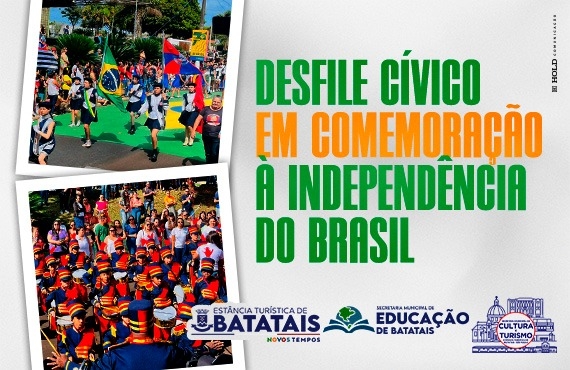 Batatais se prepara para o Desfile Cívico de 7 de Setembro