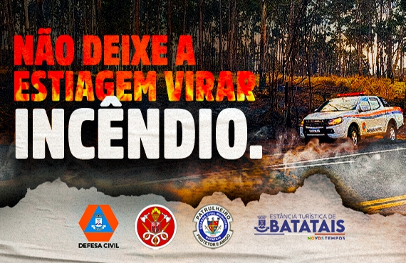 Prefeitura alerta população sobre riscos de incêndios e baixa umidade do ar