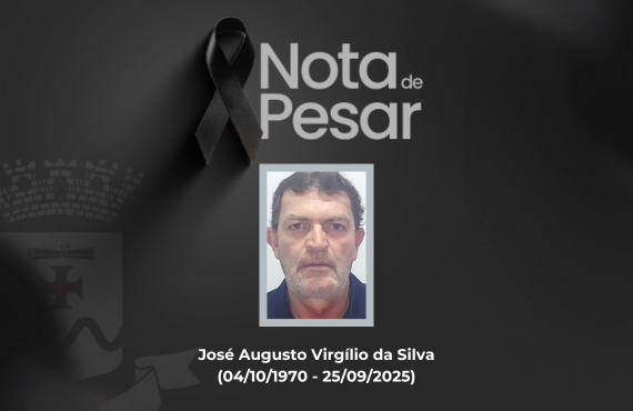 Nota de Pesar e Decreto de Luto Oficial – José Augusto Virgílio da Silva