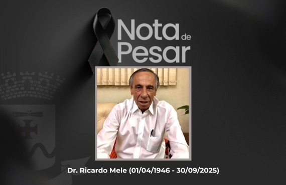 Nota de Pesar e Decreto de Luto Oficial – Dr. Ricardo Mele