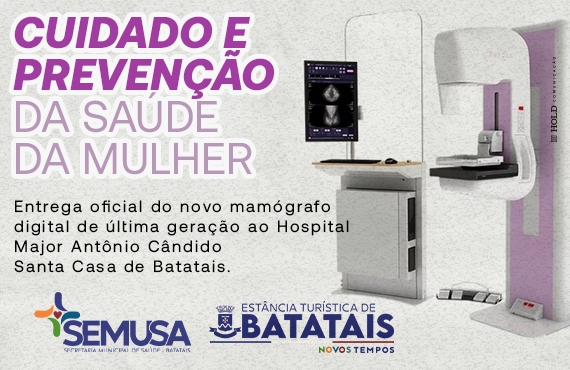 Prefeitura de Batatais entrega mamógrafo de última geração à Santa Casa nesta sexta