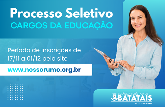 Prefeitura de Batatais abre Processo Seletivo para área da Educação