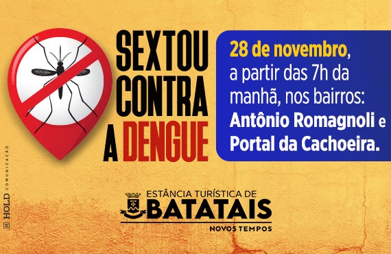 Prefeitura realiza mais uma edição do 'Sextou Contra a Dengue' nesta sexta (28)