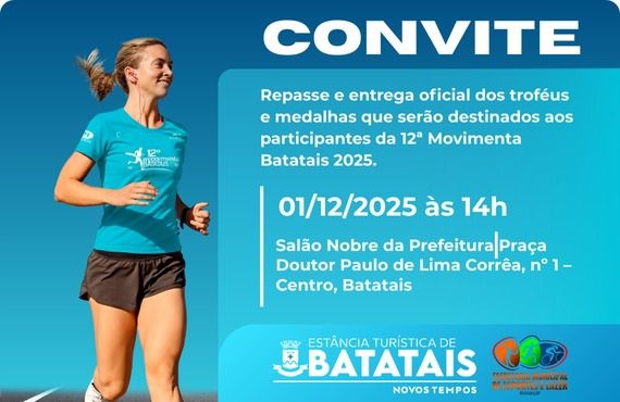 Prefeitura realiza entrega oficial de troféus e medalhas à Comissão Organizadora do Movimenta Batatais 2025
