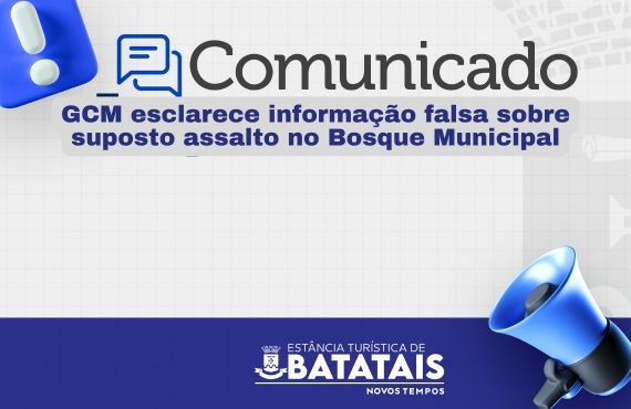 GCM esclarece informação falsa sobre suposto assalto no Bosque Municipal
