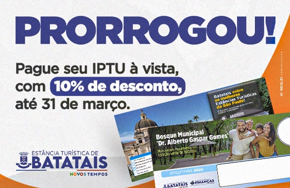 IPTU 2026: Prefeitura prorroga prazo de pagamento para 31 de março