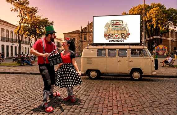 Cine Kombinha leva cinema, circo e cultura à Praça do Santuário neste domingo (19)