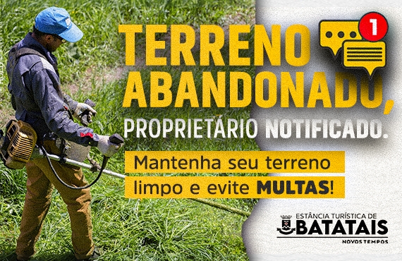 Prefeitura reforça conscientização sobre limpeza de terrenos